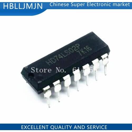 100PCS HD74LS02P DIP14 HD74LS02 DIP SN74LS02N 74LS02 SN74LS02 DIP-14