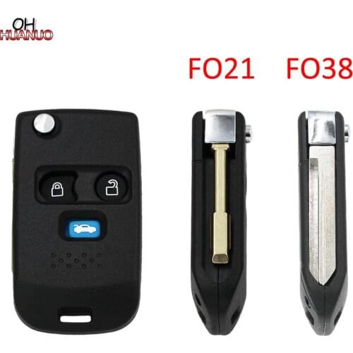 2+1/3 Button Folding Remote Key Shell Case FO21 FO38 Blade For For Ford Trasnit Connect Maverick