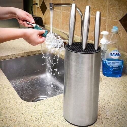 23*11.2*11.2cm Universal Stainless Steel Knife Holder knife block knife stand