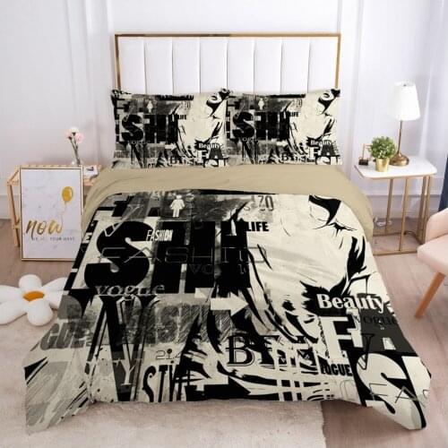 3D Bedding Sets Duvet/Quilt Cover Set Comforter Bed Linen Pillowcase King Queen Double Size Modern Abstact Design Home Texitle