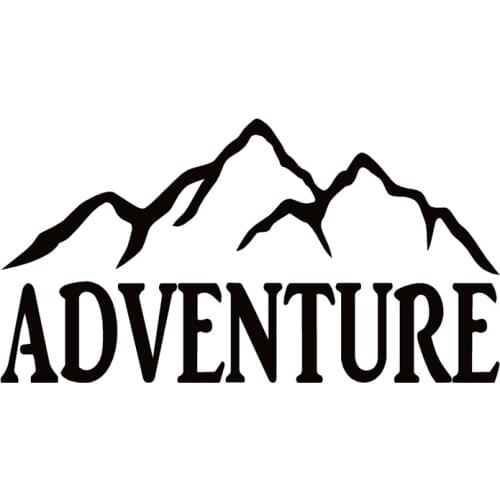 40694# Die-Cut Vinyl Decal Mountain Adventure Car Sticker Waterproof Auto Decors on Car Body Bumper Rear Window