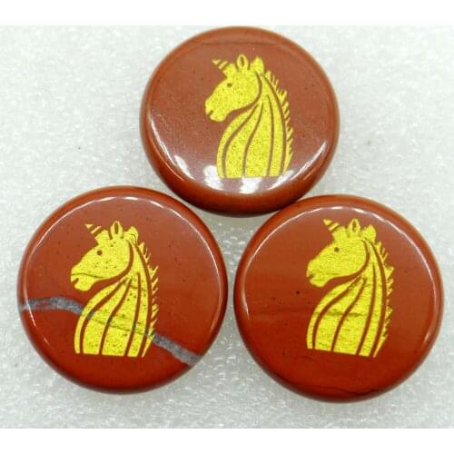 7pcs wholesale no hole Natural stone mix round eight diagrams pattern pendants tai chi yin yang charm jewelry making accessories