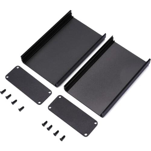 80x50x20mm Black DIY Aluminum PCB Instrument Box Enclosure Electronic Project Case Electric Supplies