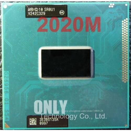 Free shipping Dual-Core Mobile cpu 2020M 2.4GHz L3 2M Socket G2 / rPGA988B
