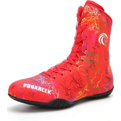 New Professional Boxing Shoes Men Comfortable Boxing Boots Size 36-45 Flighting Wrestling Sneakers Anti Slip Wrestling Shoes