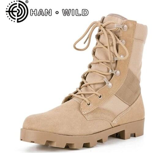 Tactical Boots Men Breathable Army Desert Boots Work Safety Shoes Mens Military Combat Ankle Boots Unisex Footwear