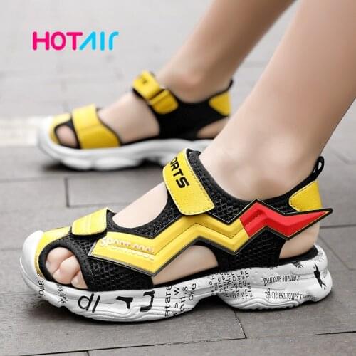 2021 summer new children sandals baby toddler shoes beach shoes soft bottom non-slip boys sports sandals leisure shoes X2101