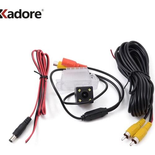 For Ford Ecosport 2004-2017 Backup CCD Parking Camera reverse HD Reaview Camera Waterproof Night Vision 4LED Back up Camera