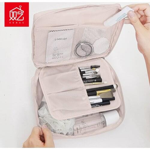 Women Travel Portable Cosmetic Bag Wash Storage Bag Multi-use Sundries Container Pouch 70975