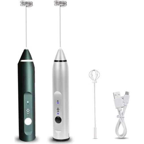 Electric Egg Beater Milk Coffee Tea Stir Bar Baking Cream Frother Automatic Milk Frother Rechargeable Center Pieces