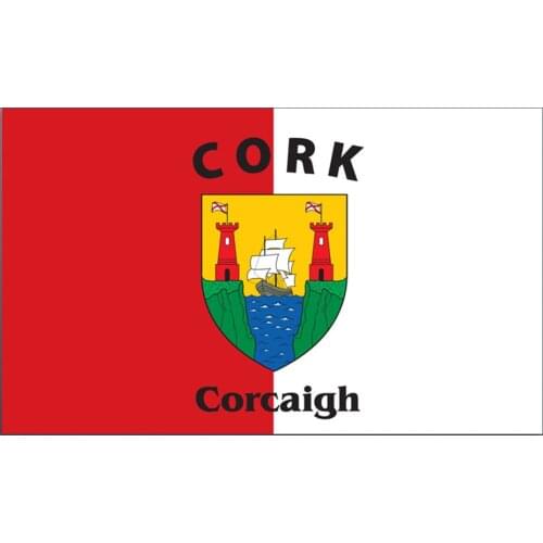 County Cork Flag Irish State County Flag 3x5FT banner 100D 150X90CM Polyester brass grommets custom flag