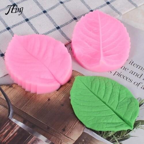 Clamping Leaf Cooking Tools Wedding Decor Baking Silicone Mould DIY Cake Molds