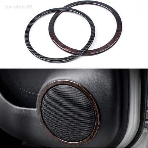 Interior Frame Speaker Box Plated Ring For Nissan Qashqai J11 2015 2016 2017 2018 2019 2020 2021 Speaker Stickers Decoration