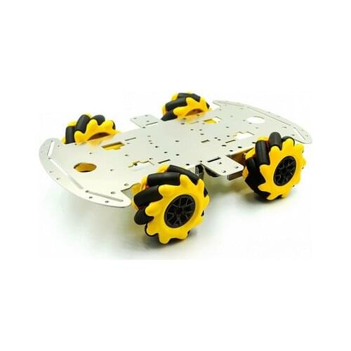 60mm Omni Mecanum Wheel Robot Car Chassis Kit with 4pcs Mecanum Wheel TT Motor