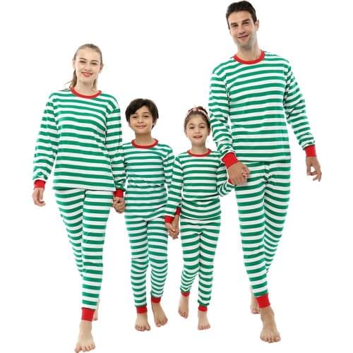 Mother Kids Family Clothing Sets Christmas Pajamas for Women Men Kids Teens Christmas Pyjamas Boys Stripe Sleepwear Girls Sets