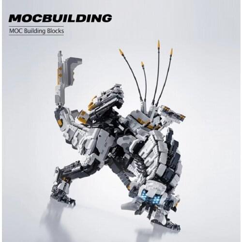 MOC childrens thunder jaw building block super horizon dawn construction toy mechanical monster series boys' birthday gift