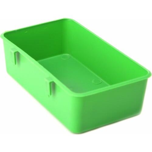 Bird Feeder Food Water Green Plastic Bowl Cups Parrot Bathing Bird Pigeons Cage Sand Drinking Cup Feeding Birds Supplies C42