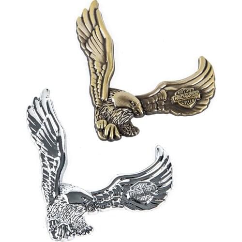 3D Metal Car Sticker Eagle Emblem Badge Auto Body Decals Motorcycle Car Decor