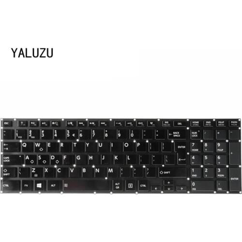 New UK (GB) keyboard for Toshiba Satellite P50-A P50T-A P55-A P55T-A laptop keyboard Backlit NSK-TZ0BU 9Z.NALBU.00U black