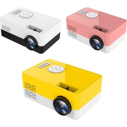 New Portable Mini Projector 1080P Support 23 languages AV USB SD Card USB Mini Home Projector Portable Pocket Beamer PK J9