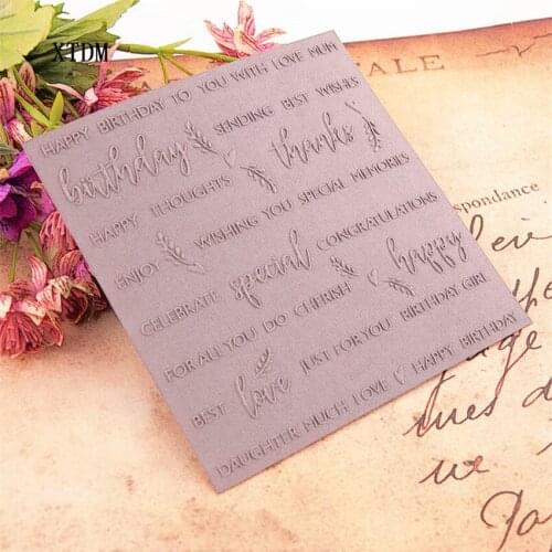 Easter plastic letter template craft card making paper card album wedding decoration Embossing folders