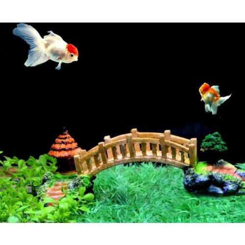Resin Rockery Arch Bridge Tower Aquarium Landscaping Ornament Fish Tank Decor aquarium or fish tank