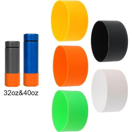 Water Bottle Protector Bag Coasters Boot Non Slip Silicone Cup Bottom Cover 32OZ 40OZ Bottles Sleeve Household Accessories