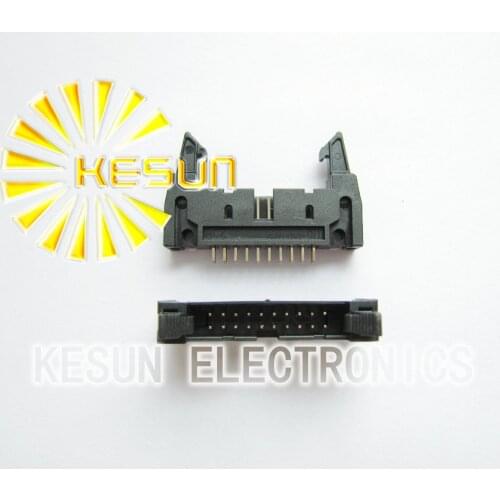 FREE SHIPPING 50PCS/LOT DC2-20P 2.54mm Straight Male Box Header With Ear