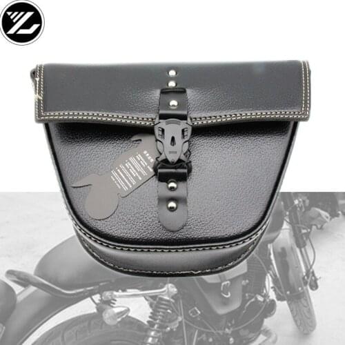 Motorcycle bag Saddle Bags Pu Leather Motorbike Side Tool Luggage Bag for Harley kawasaki yamaha honda Trrumph ducati KTM BMW
