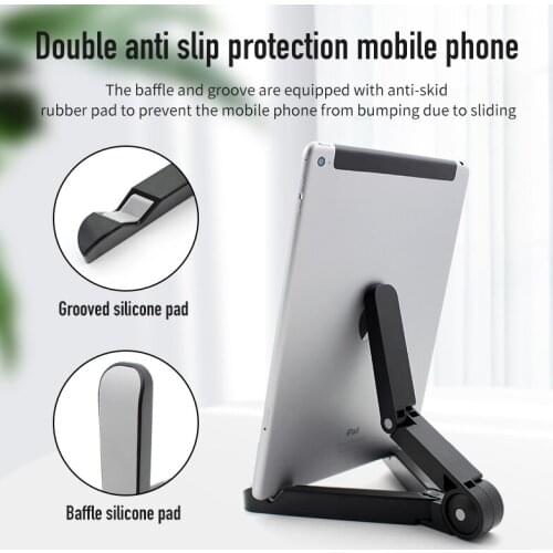 Folding Universal Tablet Bracket Stand Holder Lazy Pad Support Phone Holder Phone Stand for iPad iPhone Mipad Huawei Samsung
