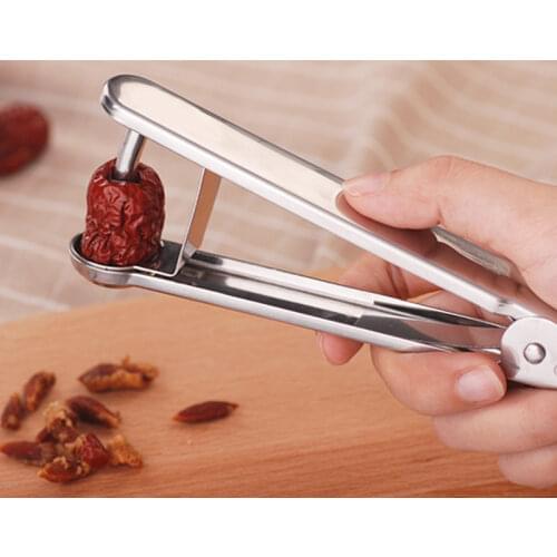 Stainless Steel Cherry Pitters Long Handle Fruit Corer Seed Remover For Jujube Hawthorn Fruit & Vegetable Tool Cherry Corer