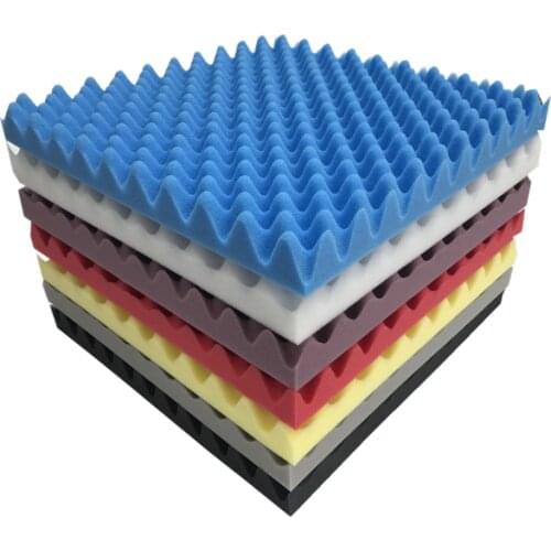 50x50x3.5cm Black/Blue/Red/Yellow/Grey/White/Purple Acoustic Foam Treatment Sound Proofing Sound-absorbing Cotton Noise Sponge