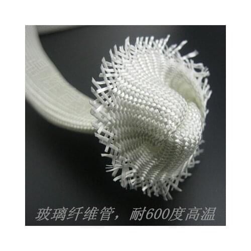 10m diameter 2mm high temperature glue casing 600 degrees resistant glass fiber casing pipe flame retardant tube