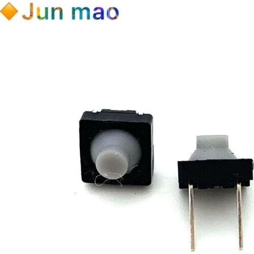 10pcs Touch switch 8*8*5 Pin 5H Silica Gel Silent Button 8*8*5MM Two Feet Pin Conductive Silicone Button switch 2pin 8x8x5 mm