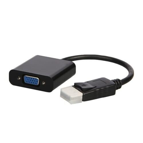 300pcs/lot* Thunderbolt Display Port DisplayPort DP Male to VGA Female Converter Cable Adapter PC Laptop