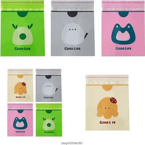 60Pcs Disposable Self Adhesive Car Trash Bags Stick-On Cleaning Container Cartoon Animal Print Garbage Rubbish Holder wholesales