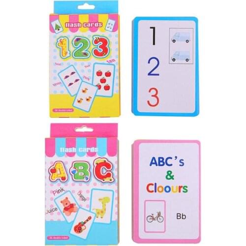ABC English Alphabet Card 123 Writing Activity Card Game Children Kids Literacy Learning Card Educational Toys for Children Gift