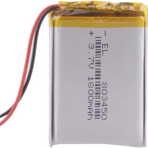 3.7V 803450 1800mAh Rechargeable Polymer Li-ion Battery For MP3 MP4 Game Player mouse Lampe speaker toys 083450