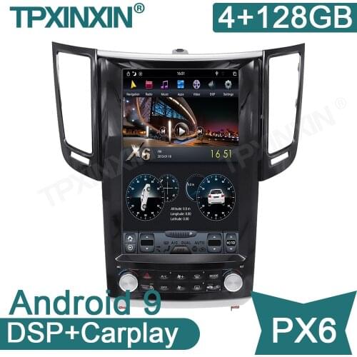 Android 9.0 4+128G PX6 For Infiniti FX35 2009-2013 Car GPS Navigation Stereo Head Unit Multimedia Player Auto Radio
