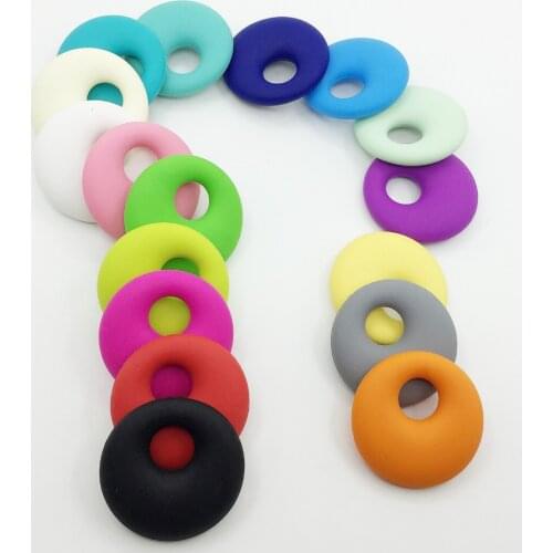 Large round Pendant(s) for Silicone Teething Necklace Baby teether beads baby gift Safe for mom and baby