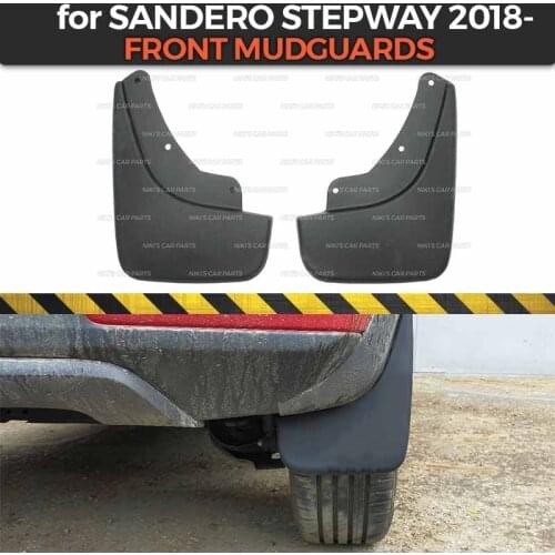 Mudguards for Renault Sandero Stepway 2018- on front and rear wheels trim accessories mud flaps broad splash guards mud car