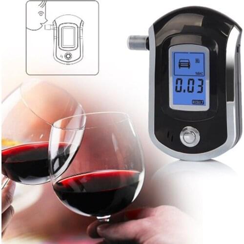 LCD Digital Alcohol Tester With Mouthpiece High Sensitivity Breathalyzer Hot Sale