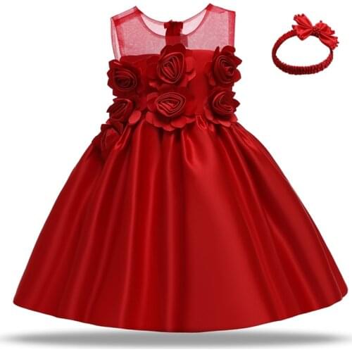 Baby Girls Princess Baptism Party Dresses Clothing Little Girls Wedding Party Vestido Toddler Girls Lace Birthday Tutu Dress