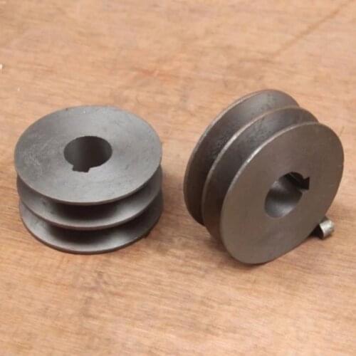 Diameter:72mm Hole:24mm Steel Cutting Machine Parts Belt Pulley Cast Iron Pulley Drive Motor Wheel