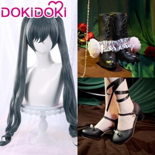 DokiDoki Anime Cosplay Black Butler Kuroshitsuji Ciel Phantomhive Kuroshitsuji Ciel Phantomhive Wig Costume Cosplay Shoes