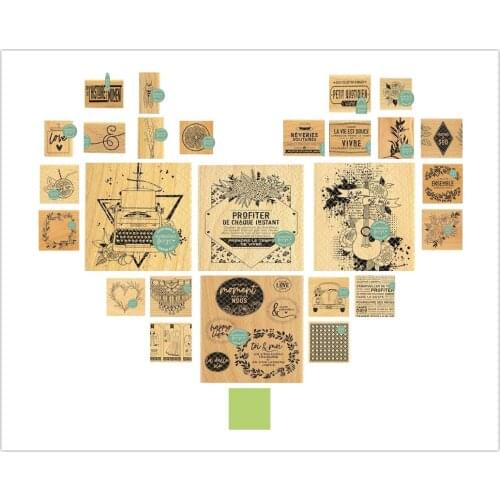 French Clear Stamp / seal for DIY Scrapbooking / Album Decorative Clear Stamp Sheets A462