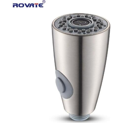 ROVATE Kitchen Faucet Sprayer Head, Sink Faucet Spray Head, Pull Down Faucet Nozzle Spout Replacement Part, Brushed Nickel