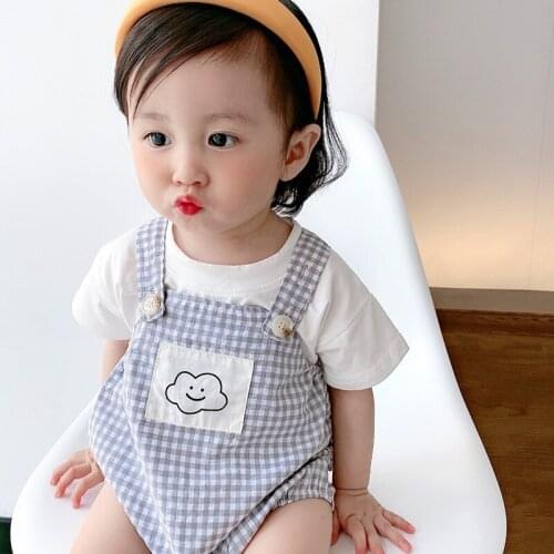 Ins Hot Sale Kids Boys and Girls Romper +T-shirt