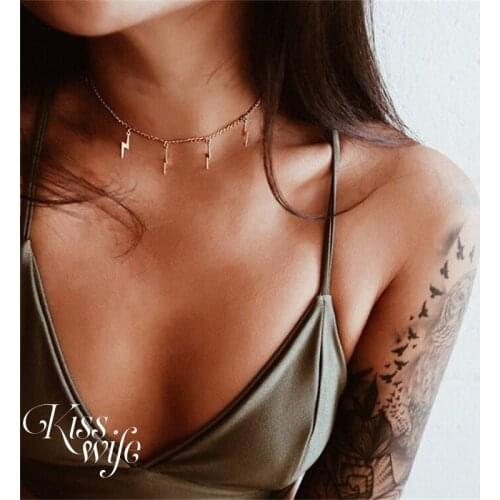KISSWIFE Gold Chokers