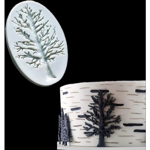 KLM dry tree silicone mold clay tool cake decoration tool fondant tool chocolate tool